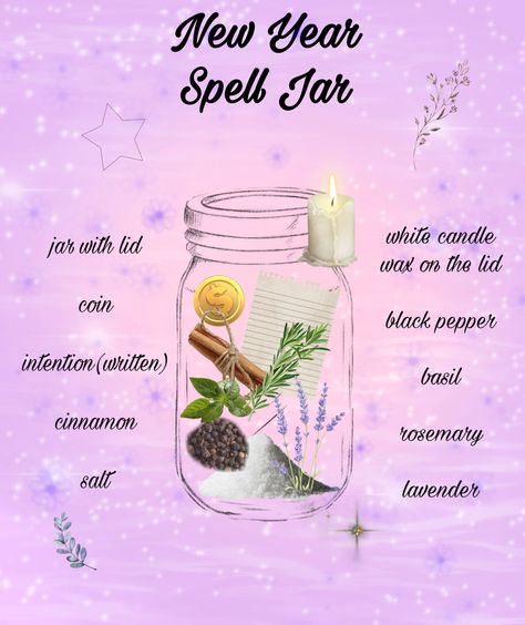 made by me 💞 New Year Spell, Spell Jars, Magic Spell Book, Spell Jar, Witch Spell, Magic Spells, White Candles, Spell Book, Book Of Shadows