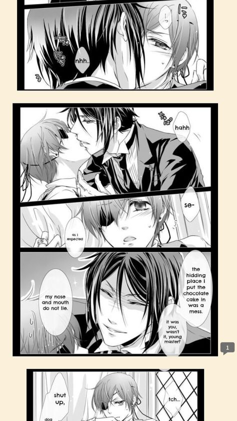 Sebaciel Comic, Ciel X Sebastian, Black Butler Comics, Black Butler Meme, Black Butler Funny, Black Butler Manga, Black Butler Sebastian, Black Butler Characters, Black Butler Ciel