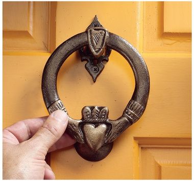 I want one. Omg I love this! Ornate Door, Door Knobs And Knockers, Celtic Style, Iron Door, Design Toscano, Door Knocker, Unique Doors, Iron Doors, Beautiful Doors