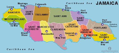 Jamaica Parishes Map Jamaica Facts, Map Of Jamaica, Jamaican Quotes, Jamaica Country, Jamaica History, Out Of Many One People, Caribbean People, Jamaican Art, Jamaica Map