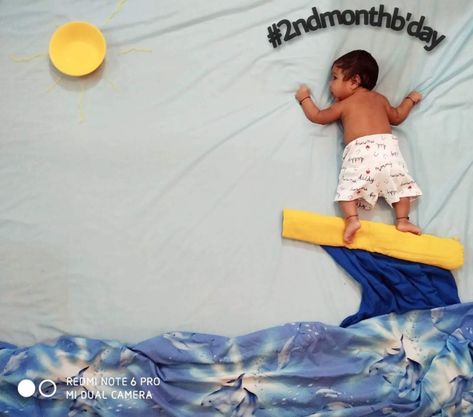 Lil baby enjoying surfing on his second month b'day🤩🤩 #baby #love #babyphotoshoot #monthlybdayshoot #surfing #babylove #creatingnewideas #peacemindcreations Baby Boy Newborn Photography, Baby Milestones Pictures, Monthly Baby Pictures, Baby Shower Photography, Monthly Baby Photos, Baby Photoshoot Boy, Newborn Photography Poses, Newborn Baby Photoshoot, Baby Poses