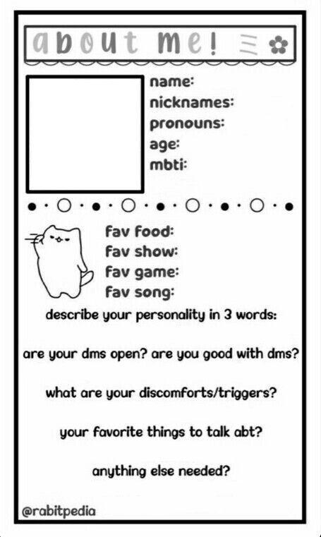 Learn About Me, Character Sheet Writing, Me Template, About Me Template, Mbti Test, Describe Your Personality, Blank Memes, Character Sheet Template, Instagram Story Questions