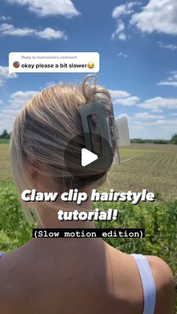 How To Put Hair In Claw Clip, Claw Clip Hairstyles Tutorials, Clawclips Hairstyles, Claw Clip Hairstyle Tutorial, Cute Claw Clip Hairstyles, Hairclip Hairstyle, Hairstyle Elegant, Claw Clip Hairstyle, Clip Hairstyle