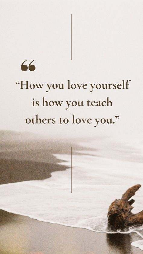 The way we treat ourselves and the love and respect that we have for ourselves sets the standard for how others will treat us and love us. If we are kind, compassionate, and loving towards ourselves, we are more likely to attract and cultivate relationships with others who are also kind, compassionate, and loving towards us. Energy Medicine, Love Us, Love And Respect, Love Yourself, Affirmations, The Way, Love You, Quotes