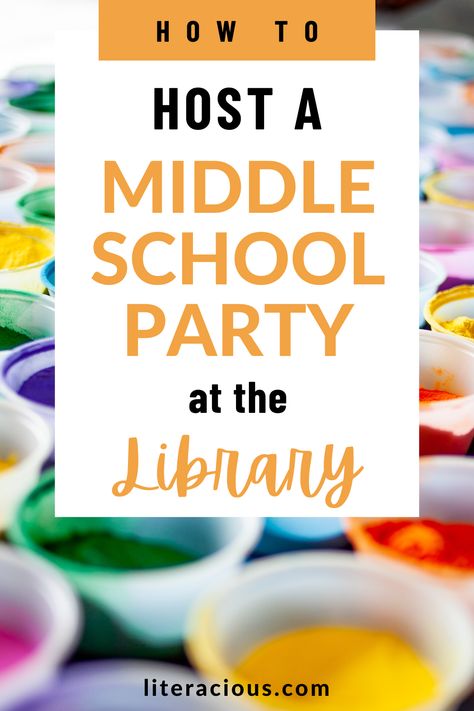 Middle School Library Activities, Library Programs For Kids, Organization For Students, School Library Activities, Library Party, Middle School Library, Library Checkout, Friends Of The Library, Teen Library