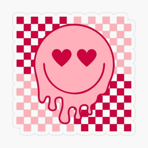 Get my art printed on awesome products. Support me at Redbubble #RBandME: https://www.redbubble.com/i/sticker/Valentines-Day-Retro-Smiley-Face-Heart-Eyes-by-Wickedfoxxcoo/136053292.O9UDB?asc=u Sticker Valentines, Eyes Sticker, Retro Smiley Face, Valentine Shirts, Decal Ideas, Easter Items, Eye Stickers, Easter Coloring Pages, Easter Colouring