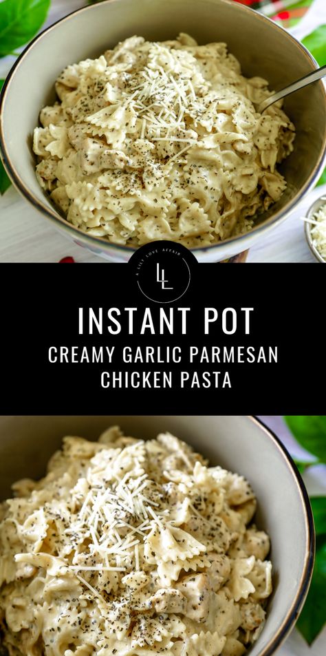 Cellentani Pasta Recipes, Instapot Dinner Recipes, Instapot Recipes Dinners, Fall Instant Pot Recipes, Instapot Chicken Recipes, Creamy Garlic Parmesan Chicken Pasta, Mac And Cheese Rezept, Creamy Garlic Parmesan Chicken, Garlic Parmesan Chicken Pasta