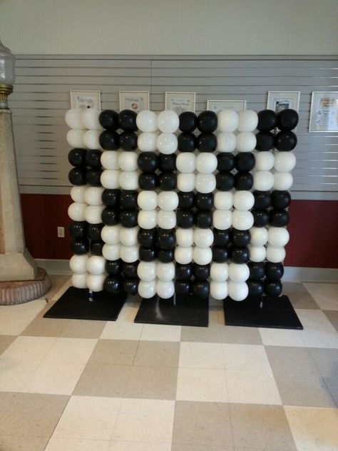 Chess Themed Room, Chess Birthday Party Decorations, Chess Theme Birthday Decoration, Checker Birthday Party, Chess Theme Birthday Party, Chess Decorations Party, Black White Decorations Party, Checkered Party Ideas, Chess Party Decorations