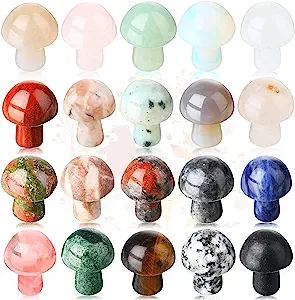 20 Pieces Crystal Mushroom Sculpture Decor Hand Making Mini Mushroom Shape Worry Stones Bulk Crystals Gemstone Quartz Mushroom Decor for Witchcraft DIY Meditation Balancing Collection (Vivid Style) Witchcraft Diy, Mushroom Sculpture, Crystal Mushroom, Mini Mushroom, Finds On Amazon, Moon Rituals, Sculpture Decor, New Moon Rituals, Best Crystals