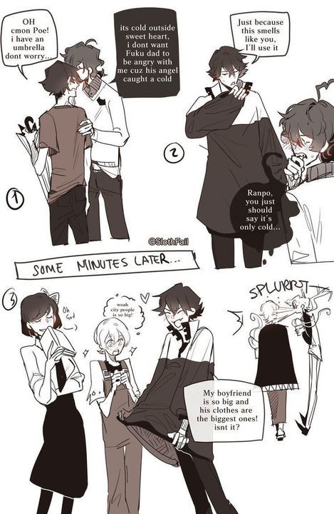 bsd ship pictures - ranpoe 2 - Page 3 - Wattpad Bsd Rampo X Poe, Ranpoe Fanart, Bsd Ships, Bsd Characters, Ship Pictures, Edogawa Ranpo, Bungou Stray Dogs Characters, Bongou Stray Dogs, Stray Dogs Anime