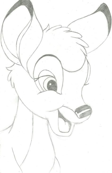 This Is my BESTEST bambi drawing EVAR Isn't he cute ??? I love it anyway =d Specialy his ears and eyes well done ira :'D Please comment Disney Characters Sketches, Easy Pencil Drawings, Free Draw, Disney Character Drawings, Tumblr Drawings, Cartoon Drawings Disney, Disney Drawings Sketches, Couple Drawing, Drawing Hands