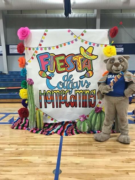 Fiesta Themed Pep Rally 10•6•17 Mascot Fiesta Pep Rally, Western Pep Rally Signs, Mascot Skits Ideas Pep Rally, Senior Pep Rally Ideas, Class Signs Pep Rally, Pep Rally Ideas, Stuco Posters, Pep Rally Themes, School Spirit Ideas Pep Rally