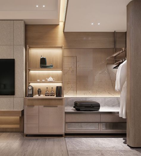 Hotel Room Design Bedrooms, Hba Design, Hotel Minibar, Suite Room Hotel, Hotel Bedroom Design, Boutique Hotel Room, Boutique Hotels Design, Hotel Floor Plan, Hotel Floor