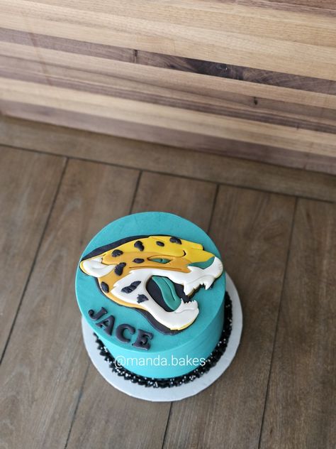 Jacksonville Jaguars cake Jacksonville Jaguars Cake, Men Birthday, Birthday Cakes For Men, Jacksonville Jaguars, Man Birthday, Cake Ideas, No Bake Cake, Birthday Cake, Baking