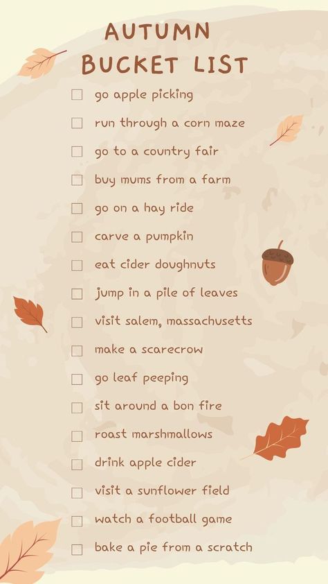 New England Fall Bucket List, Fall Bucket List For Adults, Things To Do This Autumn, September Bucket List 2023, Autumn Bucket List Uk, Fall Bucket List 2023, Fall List Of Things To Do, Autumn Things To Do, Things To Do In The Fall