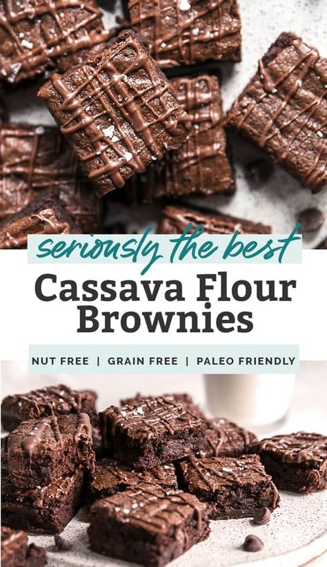 Cassava Pone, Cassava Recipe, Grain Free Brownies, Cassava Flour Recipes, Lectin Free Foods, Fit Mitten Kitchen, Perfect Brownies, Lectin Free, Paleo Baking