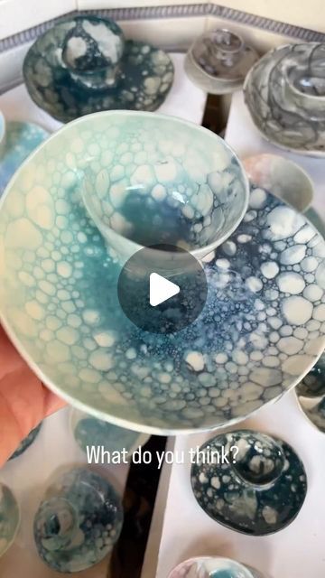 Bubble Glazing, Anna Katharina, Glazing Techniques, Snack Bowls, Pottery Pieces, Pottery Designs, Make And Sell, The Photo, Pottery Art