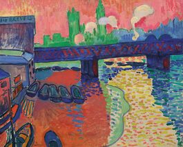 Elements Of Art Examples, Fauvism Art, Andre Derain, André Derain, London Painting, Bridge Painting, Modern Art Movements, Sonia Delaunay, Charing Cross