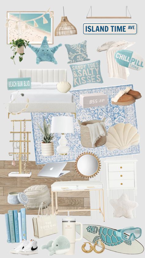 Costal Bedroom, Surf Room Decor, Coastal Room Decor, Ocean Room Decor, Beachy Room Decor, Room Wishlist, Beach Room Decor, Surf Room, Ocean Room