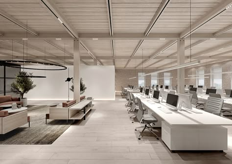 Open Office Design, Office Interior Design Modern, Corporate Office Design, Office Pictures, Office Space Design, Modern Office Design, Interior Office, Office Area, Luxury Office