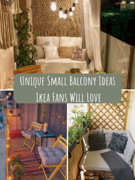 31 Small Balcony Ideas Ikea Fans Will Love - PinkPopDesign Enclosed Balcony Ideas, Small Balcony Furniture, Ikea Fans, Balcony Ideas House, Balcony Ideas On A Budget, Tiny Balcony, Balcony Ideas Indian, Small Balcony Ideas Apartment, Small Condo