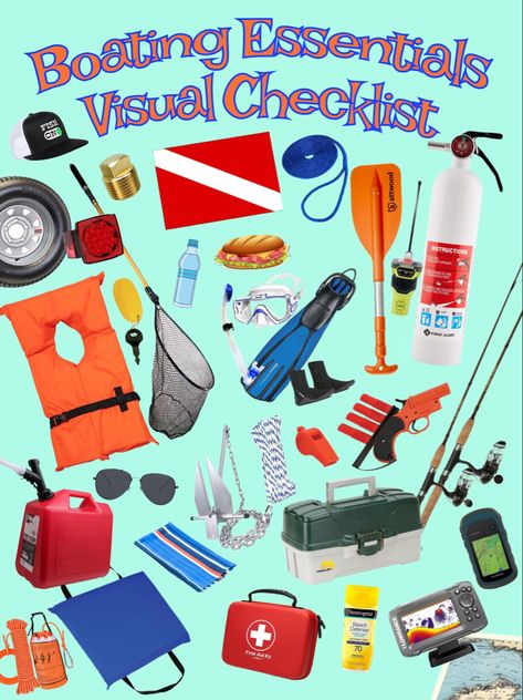 Boat Essentials, Dive Flag, Gifts For Boaters, Safety Checklist, Boat Captain, Boat Safety, Snorkeling Gear, Happy Fun, Rod And Reel