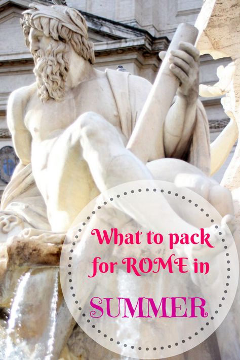 What to pack for Rome in summer and what to wear in Rome in August. Essential items to include in your Rome summer packing list. #Rome #Italy Rome Packing List Summer, Rome Outfits Summer What To Wear, What To Wear To The Vatican Outfit, What To Wear In Rome Summer, Rome Summer Outfit, What To Wear In Italy In Summer, Rome Summer Outfits, Rome Outfits Summer, Rome In Summer