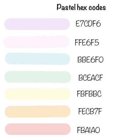 Discord Color Codes Pastel, Google Calender Colour Scheme Pastel, Pastel Rainbow Color Palette Hex Codes, Pastel Rainbow Hex Codes, Google Calendar Color Scheme Aesthetic Hex Codes, Pastel Color Palette Hex Codes, Pastel Color Codes, Pastel Hex Codes, Pastel Rainbow Color Palette