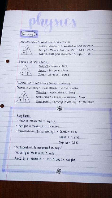 Revision for physics Exam Notes Ideas, School Notes Physics, Similar Triangles Notes, How To Revise For Physics, Science Revision Notes Physics, Cute Revision Notes Ideas, Physics Basics Notes, How To Revise Physics, Gcse Study Notes