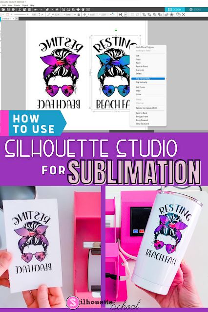 Silhouette Studio for Sublimation: Free Software for Epson and Sawgrass | Silhouette School Blog Silhouette Cameo Beginner, Silhouette School Blog, Sublimation Gifts, Sublimation Ideas Projects Inspiration, Silhouette School, Silhouette Cameo Tutorials, Silhouette Tutorials, Free Silhouette, Print Layout