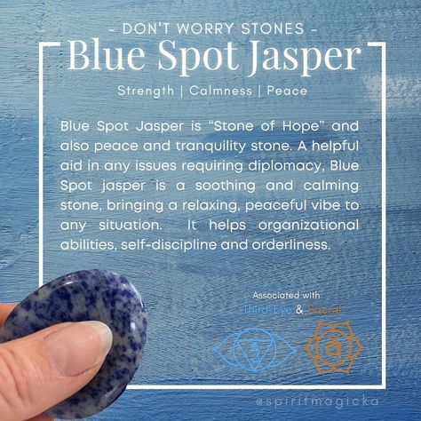 Balance Yin Yang, Blue Spot Jasper, Calming Stones, Buy Crystals, Worry Stones, Stone Collection, Self Discipline, Energy Crystals, Inner Strength