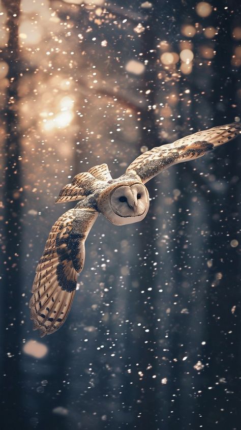 Winter Wallpaper Animals, Moose Wallpaper Iphone, Winter Solstice Wallpaper, Solstice Wallpaper, Lockscreen Christmas, Owl Wallpaper Iphone, Owls Wallpaper, Owl In Flight, January Art