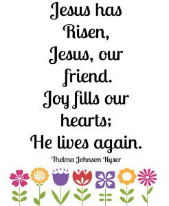 Easter Speeches, Easter Poems, Easter Religious Crafts, Jesus Has Risen, Easter Songs, Easter Sunday School, Meaningful Sayings, Jesus Is Risen, Resurrection Sunday