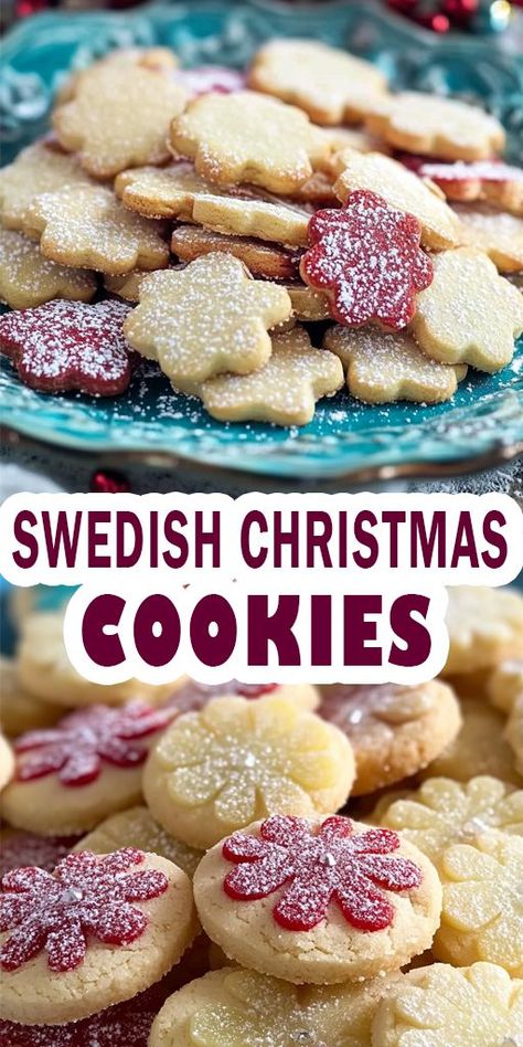 Get into the festive spirit with these traditional Swedish Christmas cookies! Crisp, buttery, and full of holiday flavors, these cookies are a must-try for your holiday baking list. Save this Pin for your next holiday baking session and let the Christmas spirit fill your home! 🎅🏼 ChristmasCookies #HolidayBaking #SwedishCookies #FestiveTreats #CookieRecipe #BakingInspiration 🍪🎄 Swedish Pepparkakor Cookies, Swedish Shortbread Cookies, Scandinavian Cookies Recipes, Swedish Cookies Recipes, Polish Christmas Cookies, Swedish Christmas Cookies, Traditional Swedish Christmas, Swedish Baking, Swedish Cookies