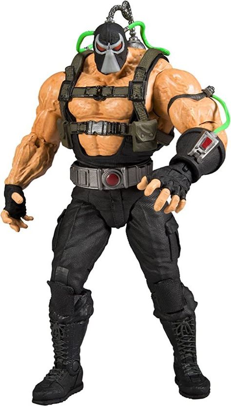 Bane Batman, Toy Guide, Dc Figures, Comics Characters, Figure Photography, Deathstroke, Hero Costumes, Mcfarlane Toys, Batman Art