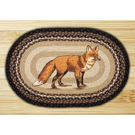 Earth Rugs Fox Printed Area Rug