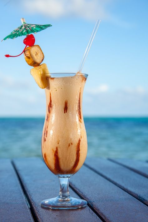 Bailey’s Banana Colada - Powered by @ultimaterecipe Margaritaville Frozen Concoction Maker, Banana Colada, Adult Beverages Recipes, Baileys Irish, Fish House, Baileys Irish Cream, Tropical Drink, Dark Rum, East Hampton