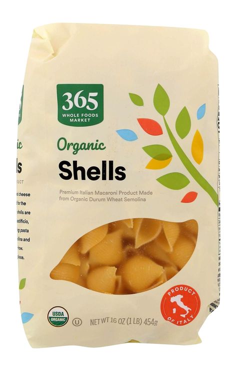 365 Everyday Value Shells Organic (Best Cookware) Organic Pasta, Elbow Pasta, Frugal Mom, Pasta Shells, Mushroom Coffee, Cheap Dinners, Stuffed Pasta Shells, Gluten Free Pasta, Whole Foods Market