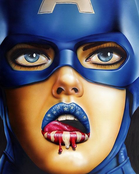 Scott Rohlfs Scott Rohlfs, Loui Jover, Pop Illustration, Figurative Artists, Star Spangled, Cut Stickers, Kiss Cut Stickers, Anime Background, Comic Books Art