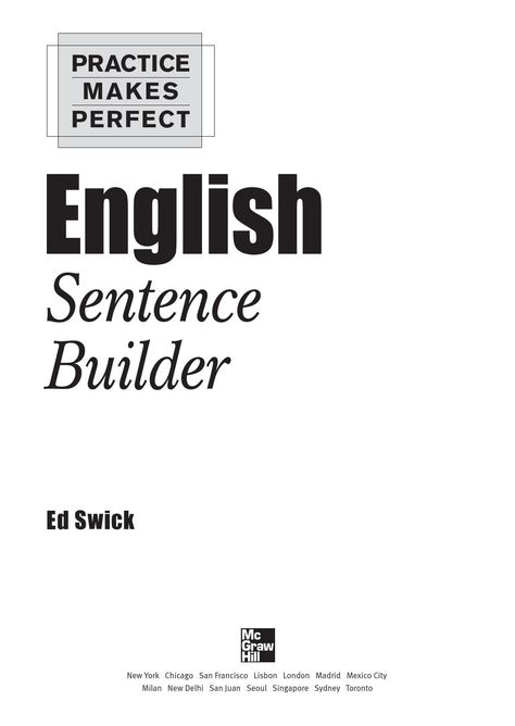 Simple Words For Kids, Sentence Builder, Basic English Grammar Book, English Sentence, Basic English Sentences, English Learning Books, English Grammar Book, English Language Learning Grammar, Grammar Book