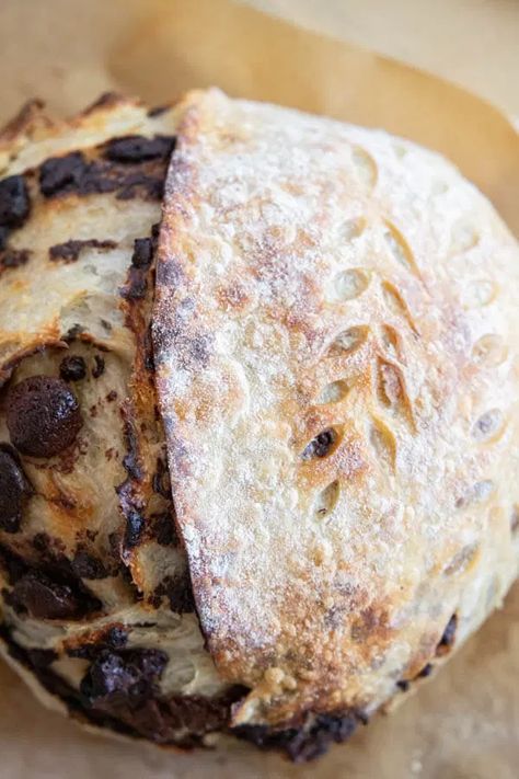 Make this amazing chocolate chip sourdough bread. This takes my classic sourdough bread and turns it into a decadent chocolatey treat! Sourdough Bread Chocolate Chip, Cookie Dough Sourdough Bread, Banana Chocolate Chip Sourdough Bread, Sourdough Brownie Bread, Chocolate Swirl Sourdough Bread, Sourdough Chibata Bread Recipes, Sourdough Chocolate Chip Banana Bread, Cocoa Sourdough Bread, Celebration Sourdough Bread