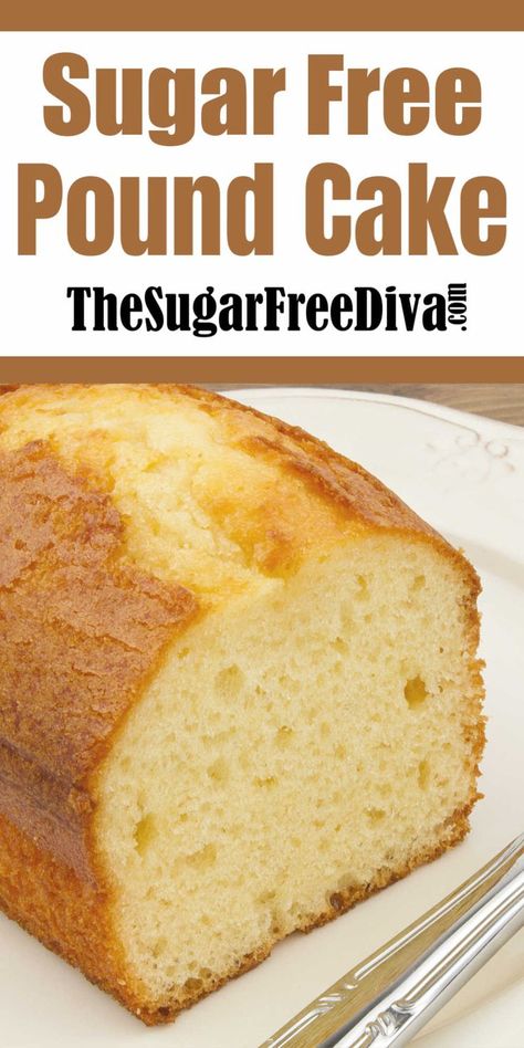 Sugar Free Pound Cake Recipe, Sugar Free Pound Cake, Sugar Free Cakes, Sugar Free Cake Recipes, Sugar Free Desserts Easy, Sugar Free Baking, Sugar Free Recipes Desserts, Sugar Free Cake, Sugar Free Sweets