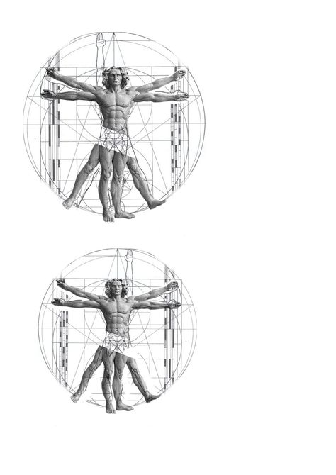 Vitruvian Man Drawing, Vetruvius Man Tattoo, Vitruvian Tattoo, Vitruvian Man Tattoo Design, Vitruvian Man Art, Sleeve Designs Tattoo, Vitruvian Man Tattoo, Tattoo Leg Sleeve, Microrealism Tattoo