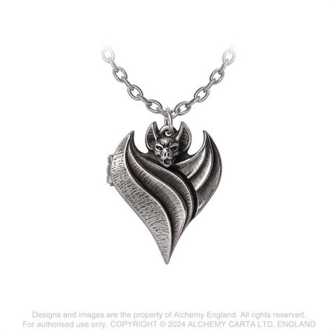 Darken Heart Locket (P949) ~ Pendants | Alchemy England Alchemy Gothic, Neck Jewelry, Dark Love, Belly Jewelry, Heart Locket Necklace, Pewter Pendant, Couple Necklaces, The Wing, Neck Jewellery