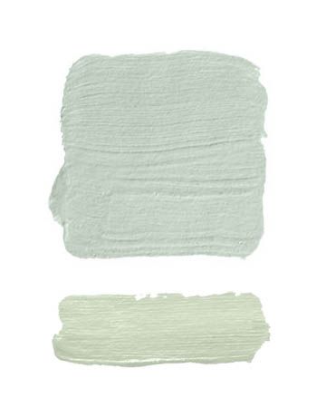 Try blue and green for walls and trim.     "I like washed-out blue walls, surrounded by the most heavenly shade of green for the trim. It reminds me of the changing colors of the ocean on a sunny day, or the sea glass you find when you're strolling on the beach." –Jennifer Garrigues Hollingsworth Green, Benjamin Moore Palladian Blue, Palladian Blue Benjamin Moore, Palladian Blue, Interior Paint Colors Schemes, Color Combinations Paint, Favorite Paint, Interior Paint Colors, House Beautiful