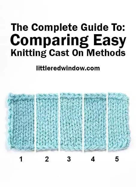 Take a look at some common ways to start your knitting and compare easy knitting cast on methods with photos and tutorials! Knitting Cast On Methods, Knit Videos, Snood Knitting Pattern, Knit Stitches For Beginners, Unique Knitting Patterns, Stranded Knitting Patterns, Cast On Knitting, Advanced Knitting, Knitting Hacks