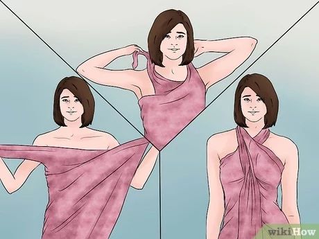 3 Ways to Wear a Sarong - wikiHow How To Wear Sarong Wraps, Sarong Tutorial, How To Tie A Sarong, Swin Suits, Sarong Swimsuit Cover, Beach Wrap Skirt, Beach Pareo, Swimsuit Wrap, 3 Ways To Wear