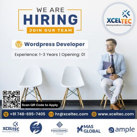 We are Hiring! XcelTec is here with the Great Opportunity for Job Seekers! - WordPress Developer Exp. 1 to 2 Years Positions: 1 *Immediate Joiner will Get the Joining Bonus Interested Candidates can share their Resume at hr@xceltec.com or call +91 748 695 7405 or visit www.xceltec.com #xceltec #hiringalerts #hiringnow #opportunity #career #wordpress_developer #wordpressdeveloper #wordpressdevelopment #wordpressjobs #developer Java Developer, Job Hiring, Media Poster, Wordpress Developer, Social Media Poster, Hiring Now, Job Seekers, We Are Hiring, Join Our Team