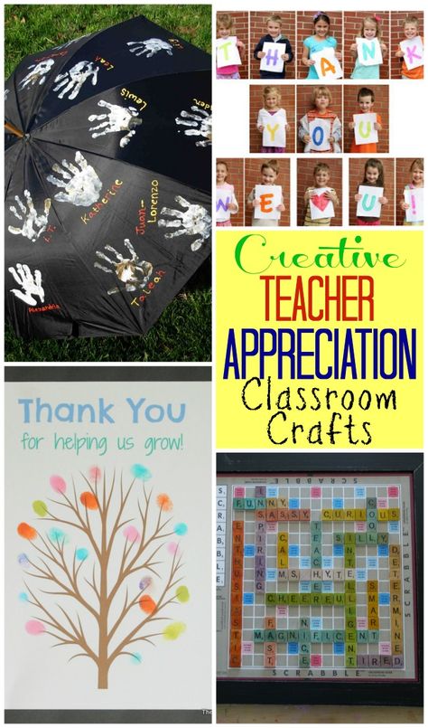 Creative Teacher Appreciation Classroom Crafts Teacher Appreciation Art, Teacher Appreciation Crafts, Teacher Gifts From Class, Teacher Appreciation Gift Ideas, Principal Appreciation, Teacher Appreciation Diy, Appreciation Gift Ideas, Appreciation Gifts Diy, Teacher Appreciation Gifts Diy