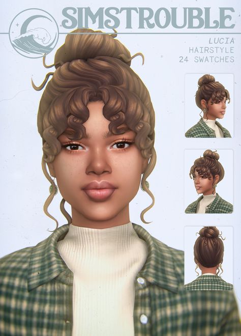 Sims 4 Curly Hair, Sims 4 Black Hair, Sims Packs, Pelo Sims, The Sims 4 Packs, Sims 4 Game Mods, Sims 4 Mm Cc, Sims 4 Expansions, Tumblr Sims 4